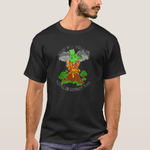 T-shirt Dinosaure Poop Dans Un Mème Volcanique
