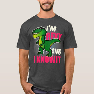 T-shirt Dinosaure Rex Drôle Pour Enfants Jeunes Et Adultes