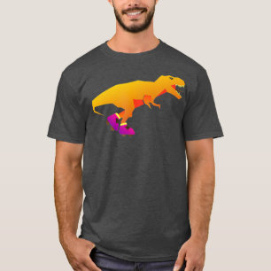 T-shirt Dinosaure Roller-Patins Inline Patins Drôle T-Rex