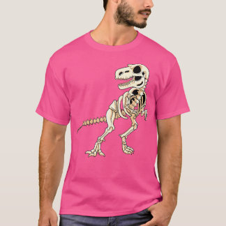 T-shirt Dinosaure Squelette T Rex Dino Fossil Paléontologi