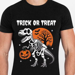 T-shirt Dinosaure Squelette Trou ou traiter Halloween drôl