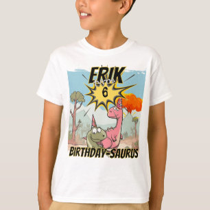 T-shirt Dinosaure sur mesure Invité d'honneur Anniversaire