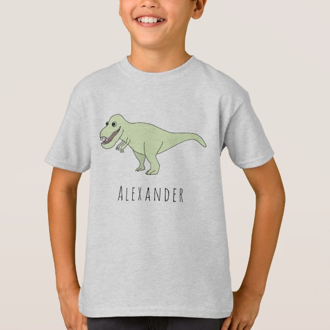 T-shirt Dinosaure T-Rex Dinosaure Cool du garçon (Devant)