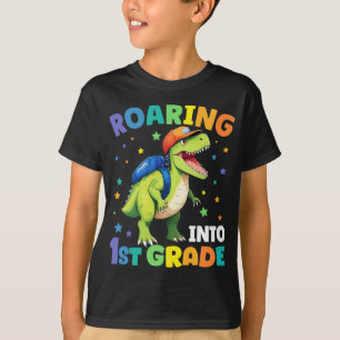 T-shirt Dinosaure T Rex rugissant en 1ère année de retour