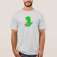 Dinosaure Vert Aime Le Football