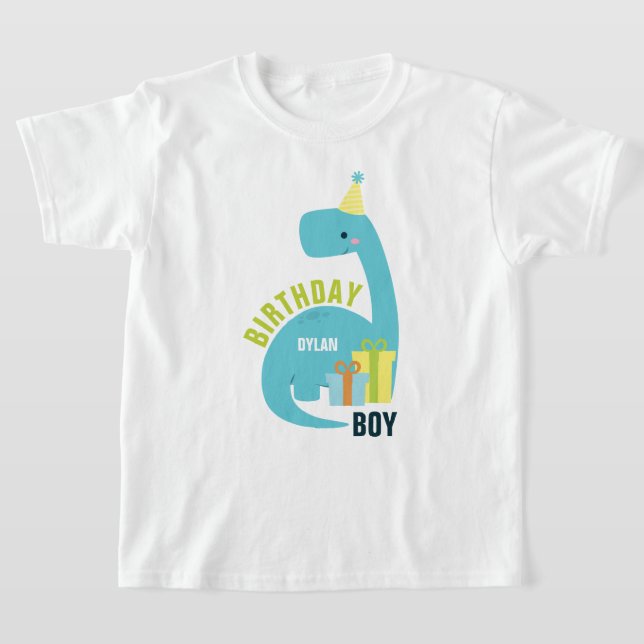 T-shirt Dinosaures Anniversaire Thématique (Poser)