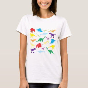 T-shirt Dinosaures colorés Motif pour enfants