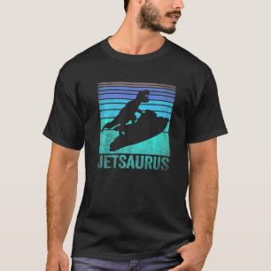 T-shirt Dinosaures de motomarine  Jetski d'eau Dino embarc