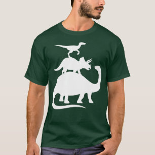 T-shirt Dinosaures empilés