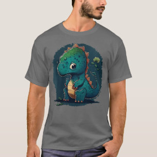 T-shirt Dinosaures femmes Hommes Femmes Enfants VNeck 43