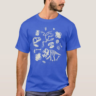 T-shirt Dinosaures Fossiles Technologie Vintage
