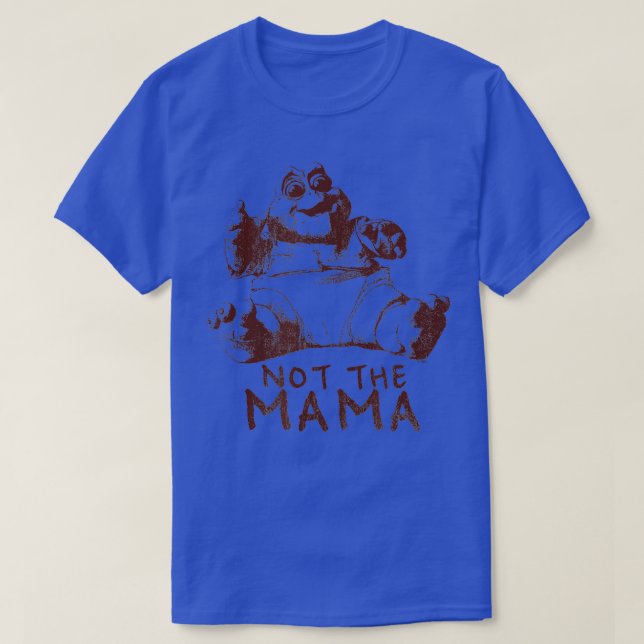 T-shirt Dinosaures pas la couleur Mama 1 (Design devant)