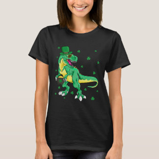T-shirt Dinosaurs Shamrock St Patrick's Day Irish Shamrock