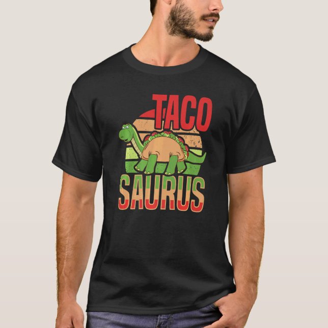 T-shirt Dinosaurus Jour national du Taco Taco Saurus Dino  (Devant)