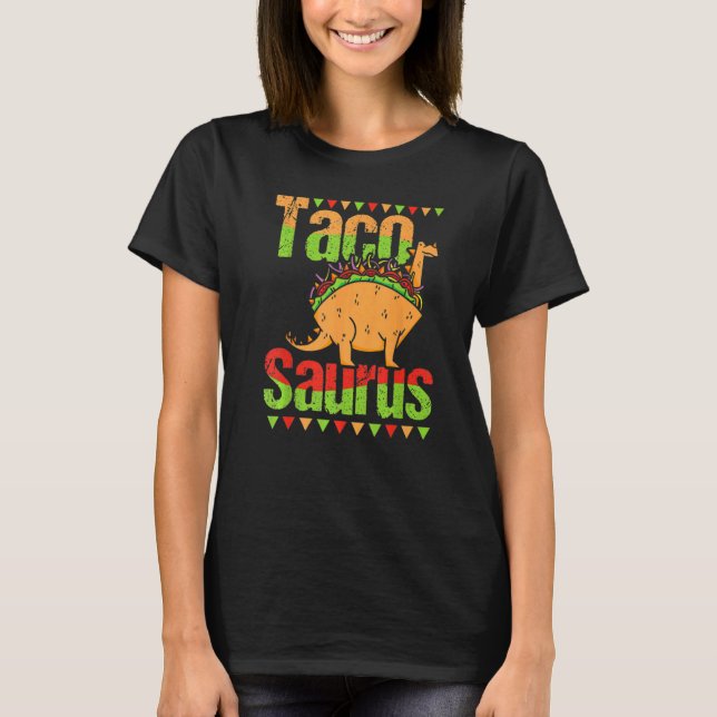 T-shirt Dinosaurus Jour national du Taco Taco Saurus Dino  (Devant)