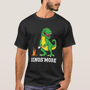 T-shirt Dinos'more Camping Dinosaur Trex Camp Camper Smore