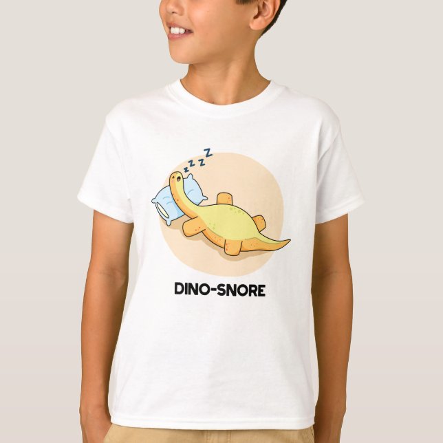 T-shirt Dinosnore Dormir Dinosaure Pun (Devant)