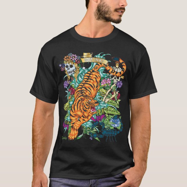 T-shirt d'instantané du tatouage 83-TIGER (Devant)