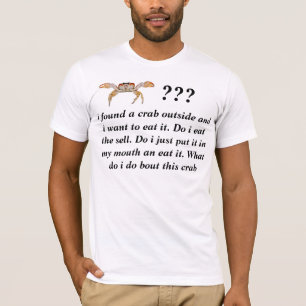 T-shirt d'instructions de crabe