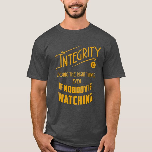 T-shirt d'intégrité (Devant)