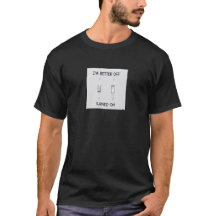 T-shirt d'interrupteur amusant allumé
