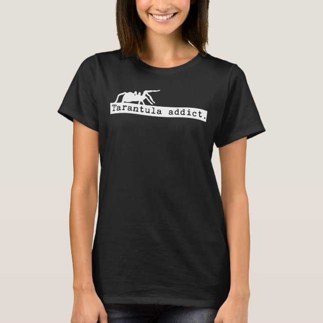 T-shirt d'intoxiqué de tarentule (noir) (Devant)