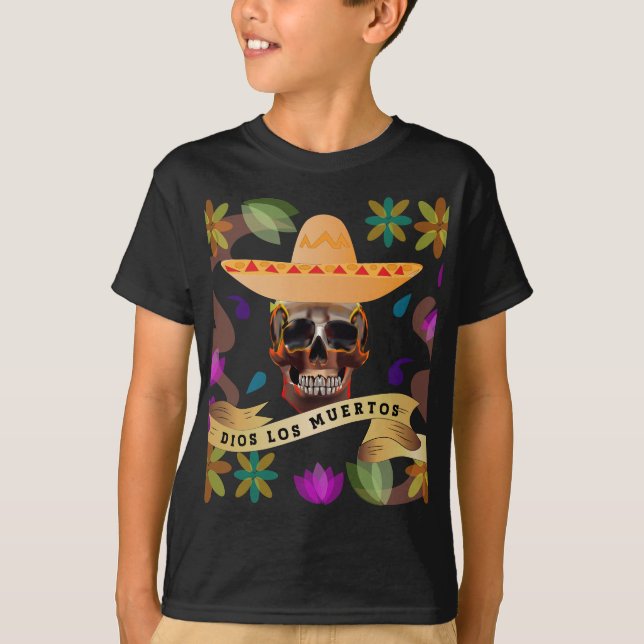 T-shirt Dios Los Muertos Jour des Morts (Devant)
