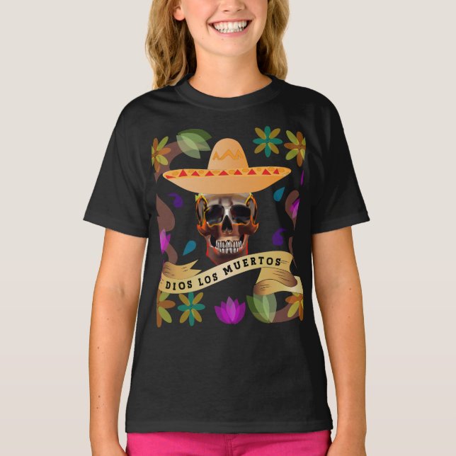 T-shirt Dios Los Muertos Jour des Morts (Devant)