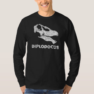 T-shirt Diplodocus Fossile Crâne Dinosaure os Diplodocus