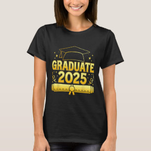 T-shirt Diplômé 2025 Pour Cl De Graduation 2025