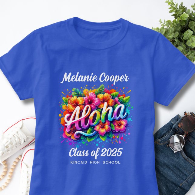 T-shirt Diplômé Aloha Luau Tropical  (Créateur téléchargé)