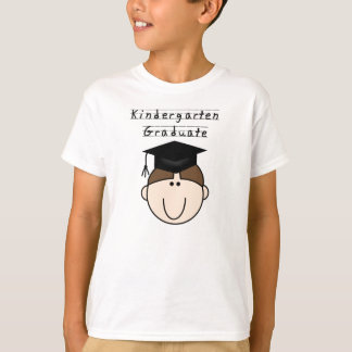 T-shirt Diplômé de jardin d'enfants de garçon de brune