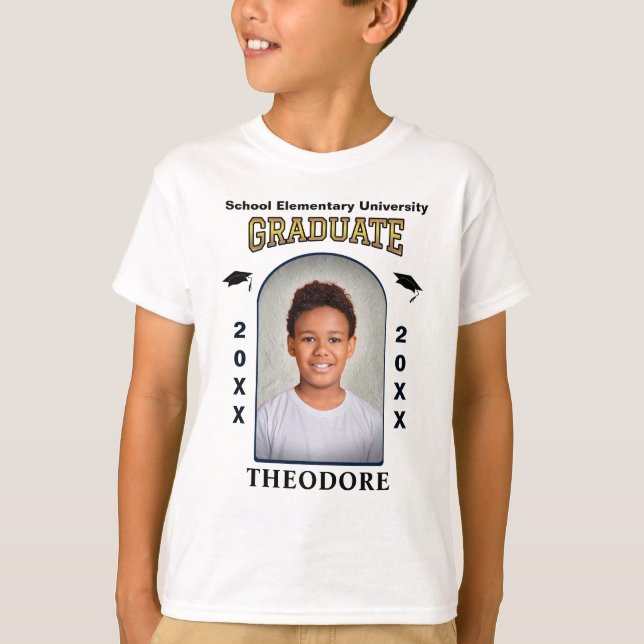 T-shirt Diplômé de la photo Graduate Diplôme d'or personna (Devant)
