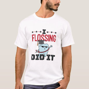 T-shirt Diplôme de l'école dentaire Dentist Funny Flossi