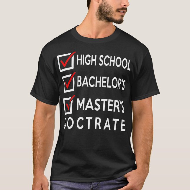 T-shirt Diplôme de maîtrise - Cadeau de fin d'études  (Devant)