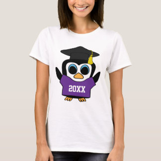 T-shirt Diplômé de pingouin dans la pièce en t faite sur