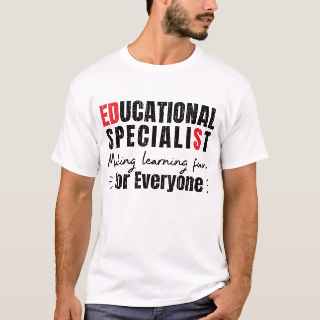 T-shirt Diplôme de spécialiste en éducation (Devant)