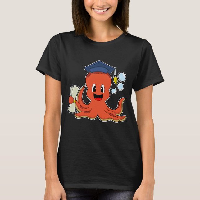 T-shirt Diplôme d'étudiant Octopus (Devant)