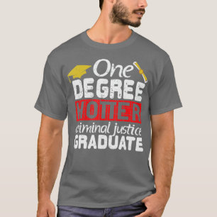 T-shirt Diplôme en justice pénale Cadeau majeur