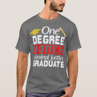 T-shirt Diplôme en justice pénale Cadeau majeur