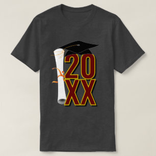 T-shirt Diplôme et toque de fin d'études 20XX