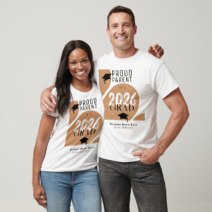 T-shirt Diplômé Parents Fiers Arch Moderne Personnalisé 20