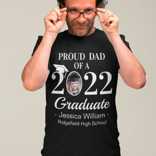 T-shirt Diplôme Personnalisé Famille Fier Avec Photo Gradu