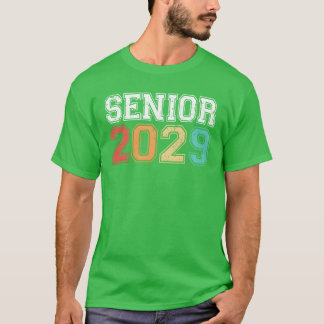 T-shirt Diplômé Senior 2029 Rétro
