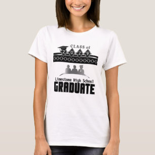 T-shirt Diplômé senior - Personnaliser Argent