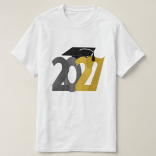 T-shirt Diplômés de la promotion 2027 Gris Or