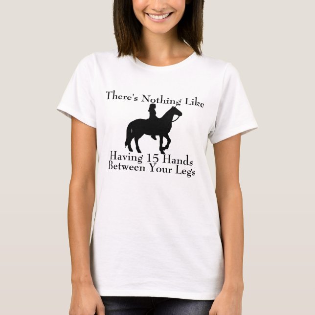 T-shirt Dire drôle de cheval (Devant)