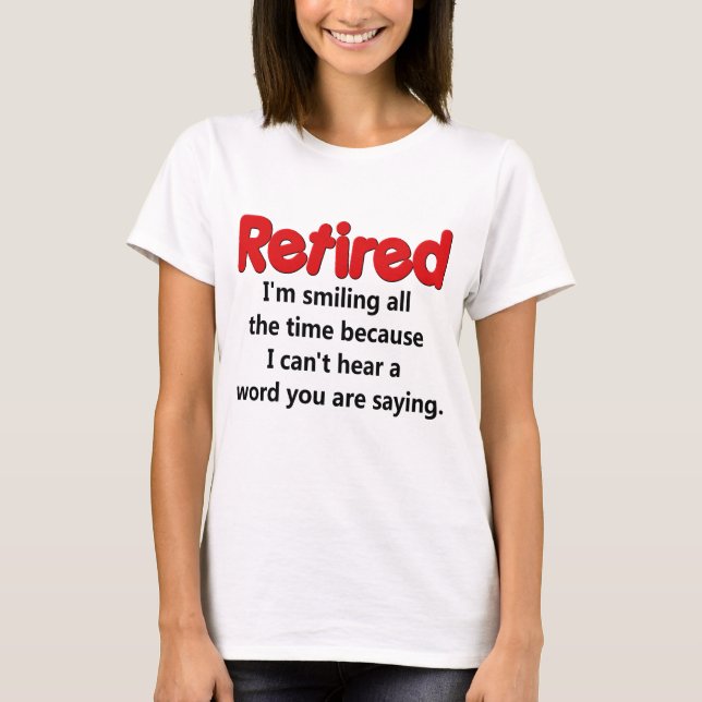 T-shirt Dire drôle de retraite (Devant)