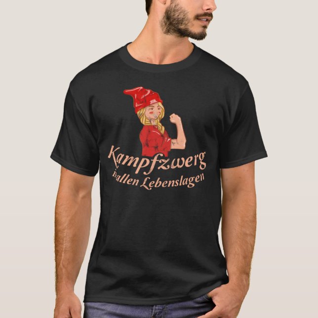 T-shirt Dire Kampfzwerg dans alle Lebenslagenlagen [allema (Devant)