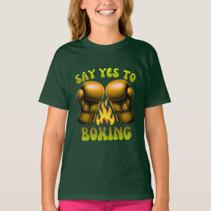 T-shirt dire oui à la boxe